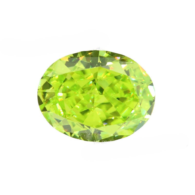 5A 4-16mm Oval Ice Flower Cut Loose CZ Stone - 1pcs