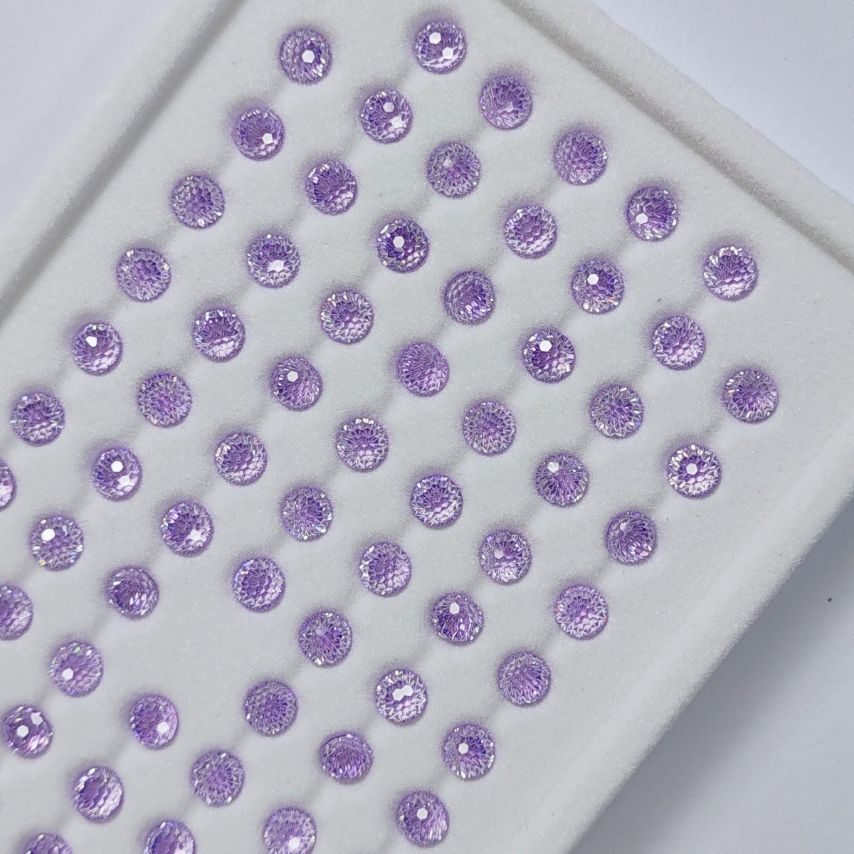 5A 4mm Round Flame Cut Loose CZ Stone - 2pcs