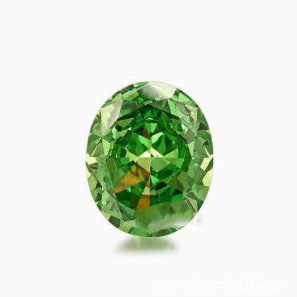 5A 4-16mm Oval Ice Flower Cut Loose CZ Stone - 1pcs