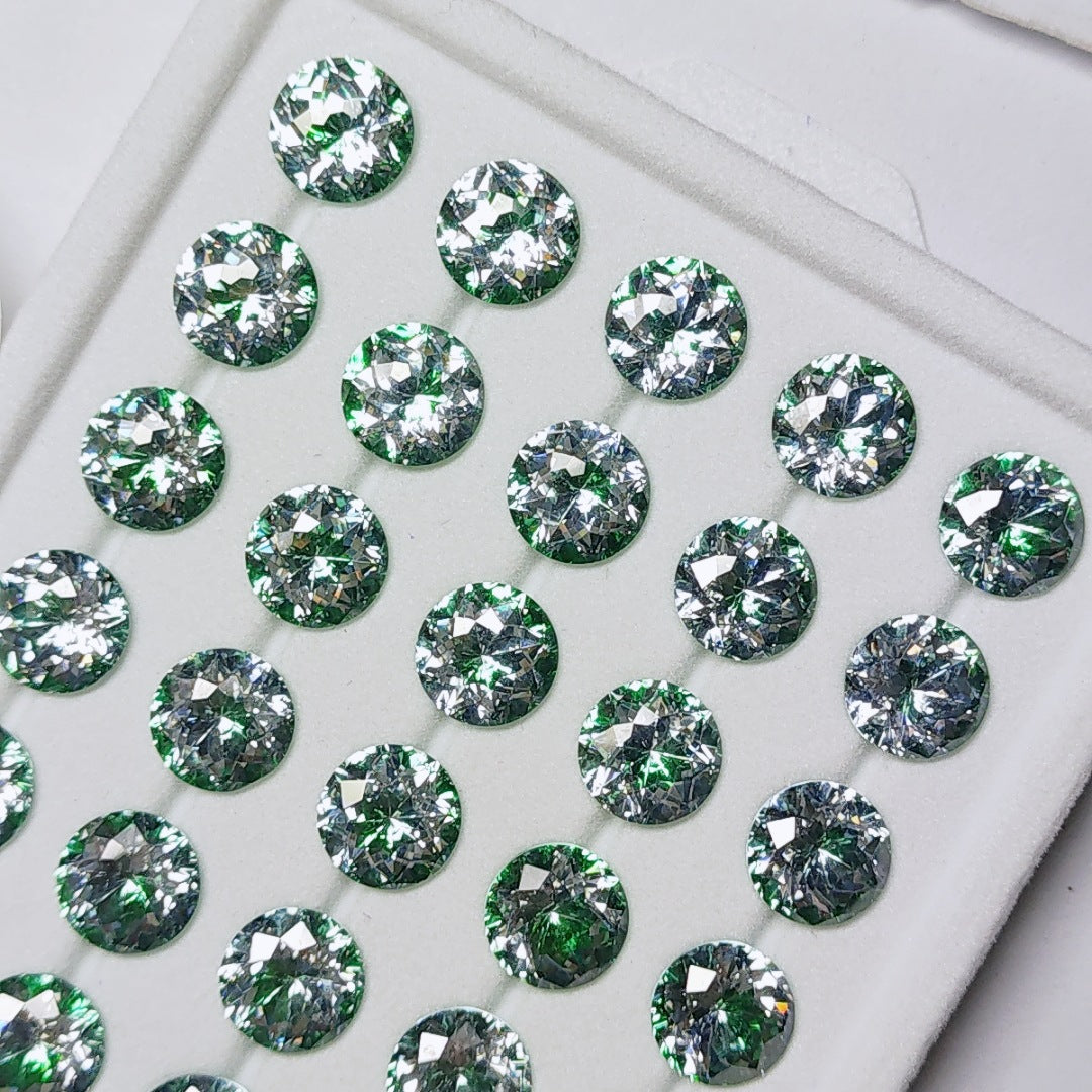 5A 4-8mm Round Bouquet Cut Loose CZ Stone - 2pcs