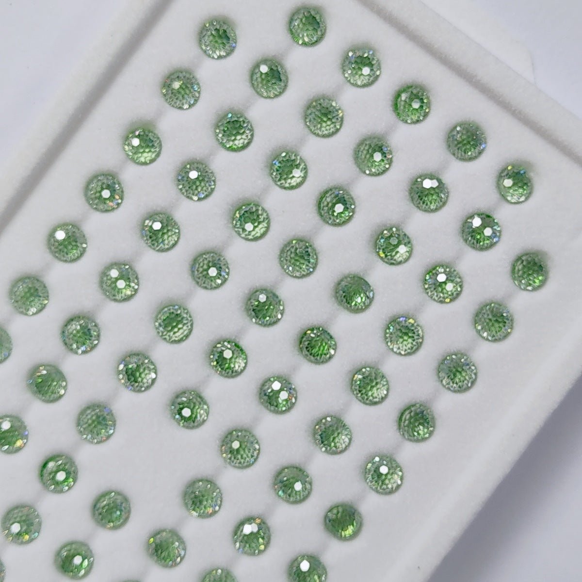 5A 4mm Round Flame Cut Loose CZ Stone - 2pcs