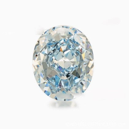 5A 4-16mm Oval Ice Flower Cut Loose CZ Stone - 1pcs