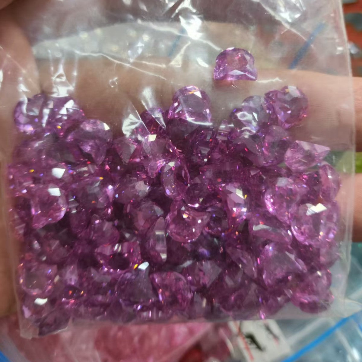 5A 7x8MM The Fortuna Cat Cut Loose CZ Stone - 2pcs