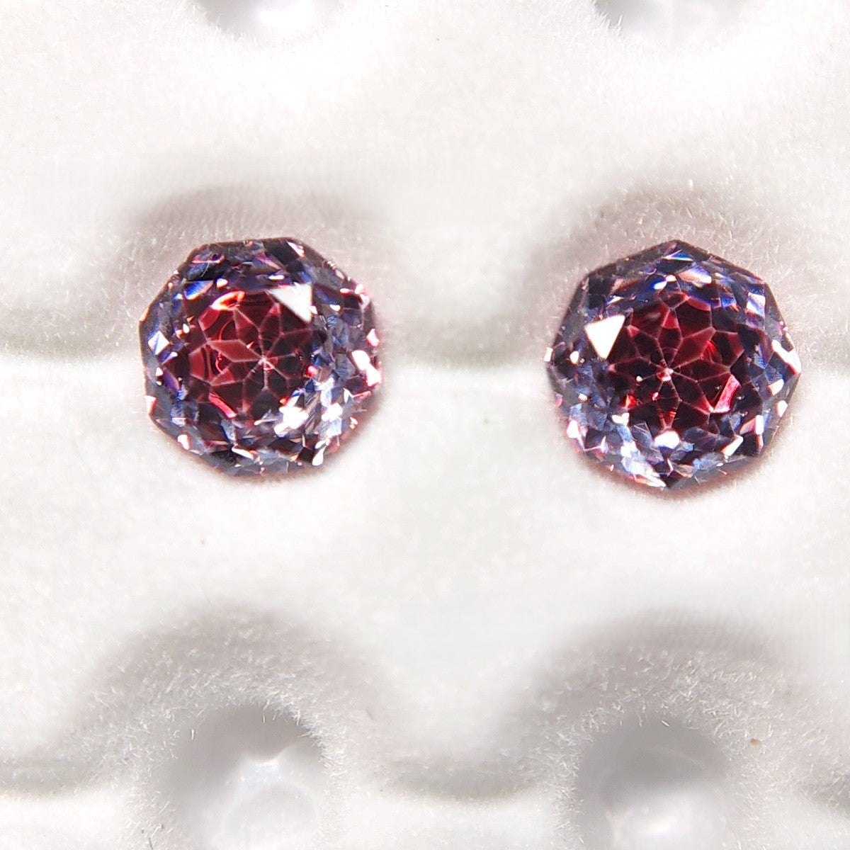 5A 6-8mm Octagonal Sweetheart Millennium Rose Cut Loose CZ Stone - 2pcs