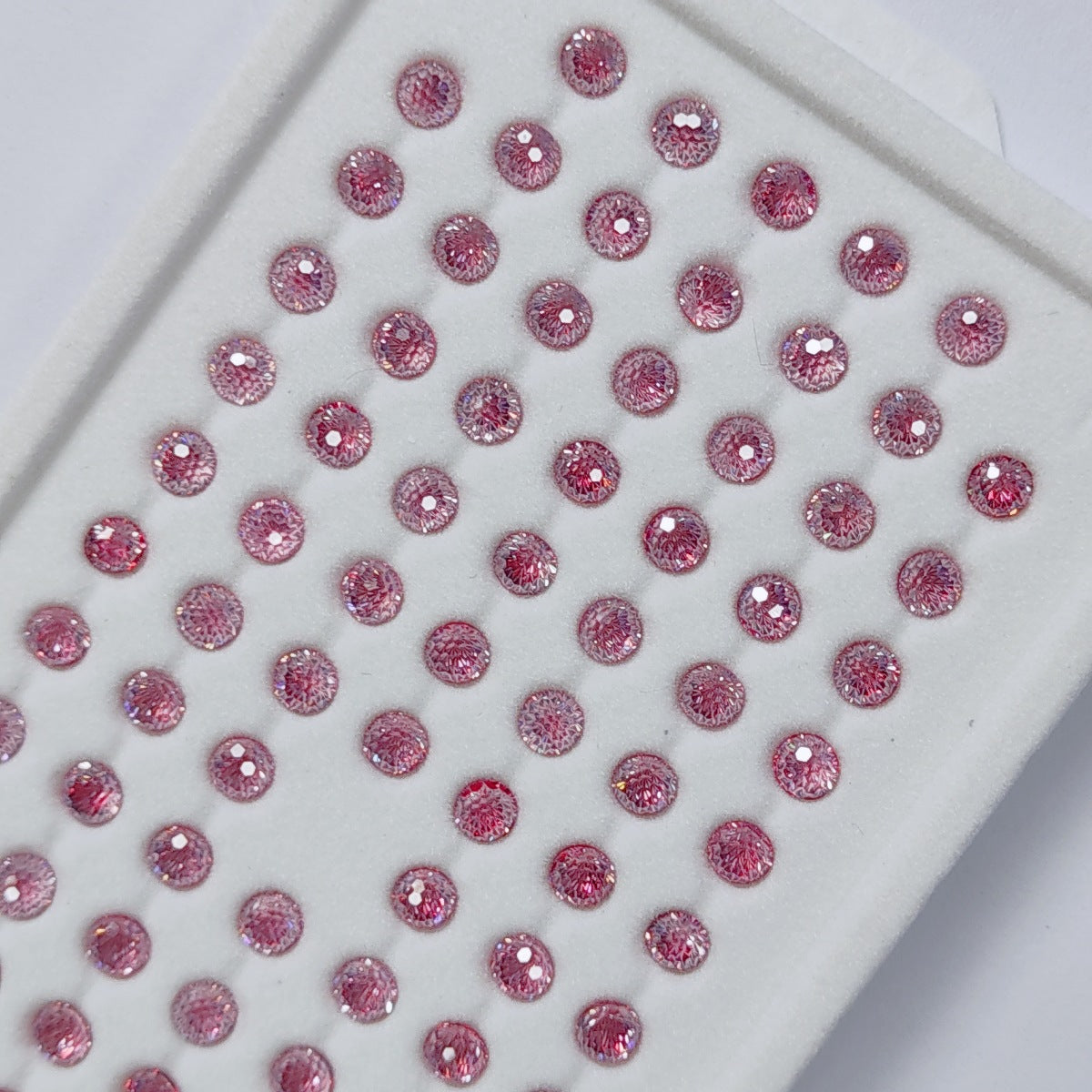 5A 4mm Round Flame Cut Loose CZ Stone - 2pcs