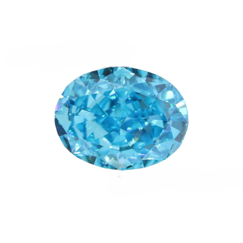 5A 4-16mm Oval Ice Flower Cut Loose CZ Stone - 1pcs