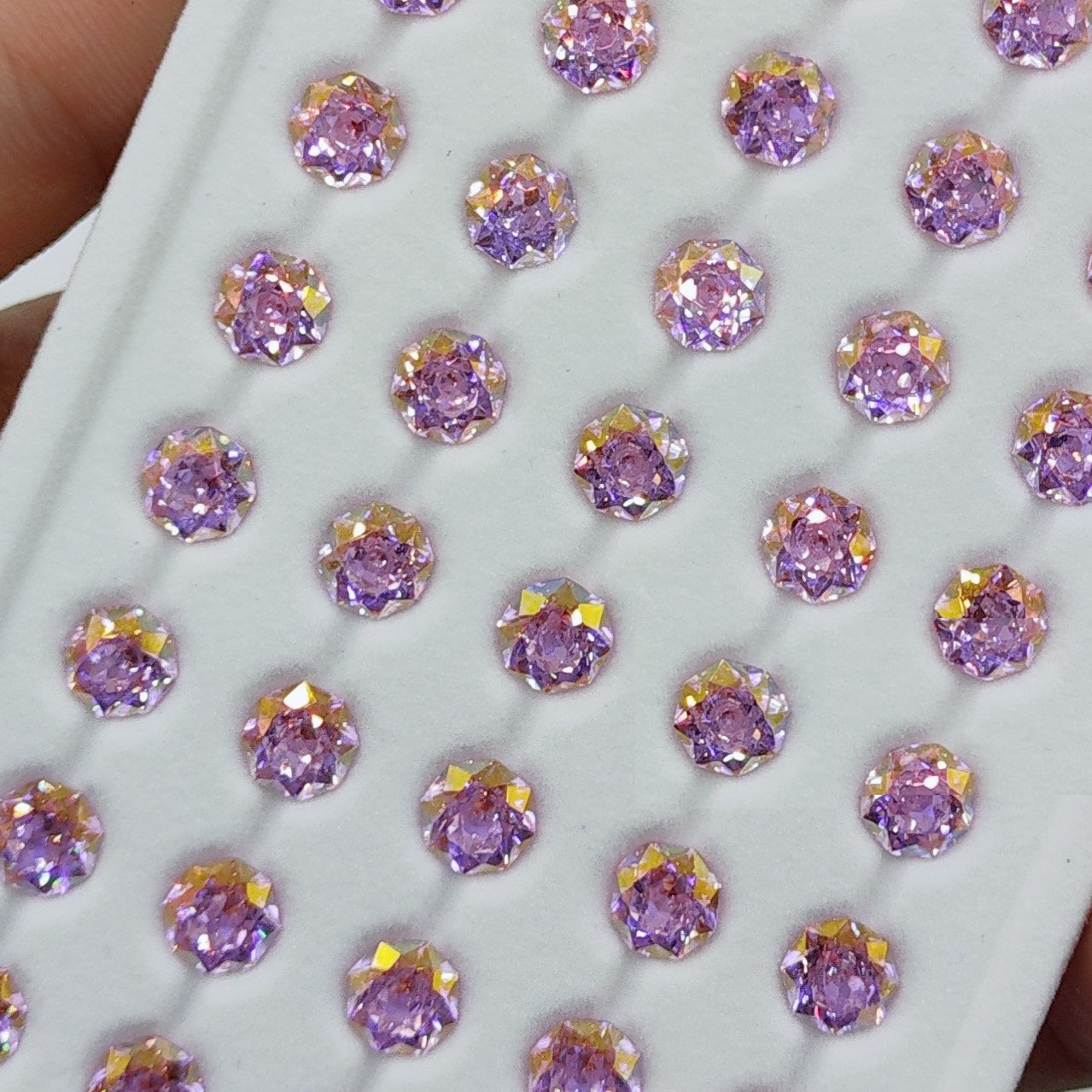 5A Octagonal Iridescent-Coated Bouquet Cut Loose CZ Stone - 2pcs