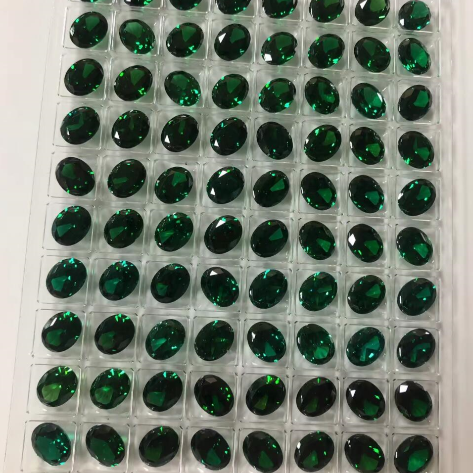 5A 4-16mm Oval Ice Flower Cut Loose CZ Stone - 1pcs