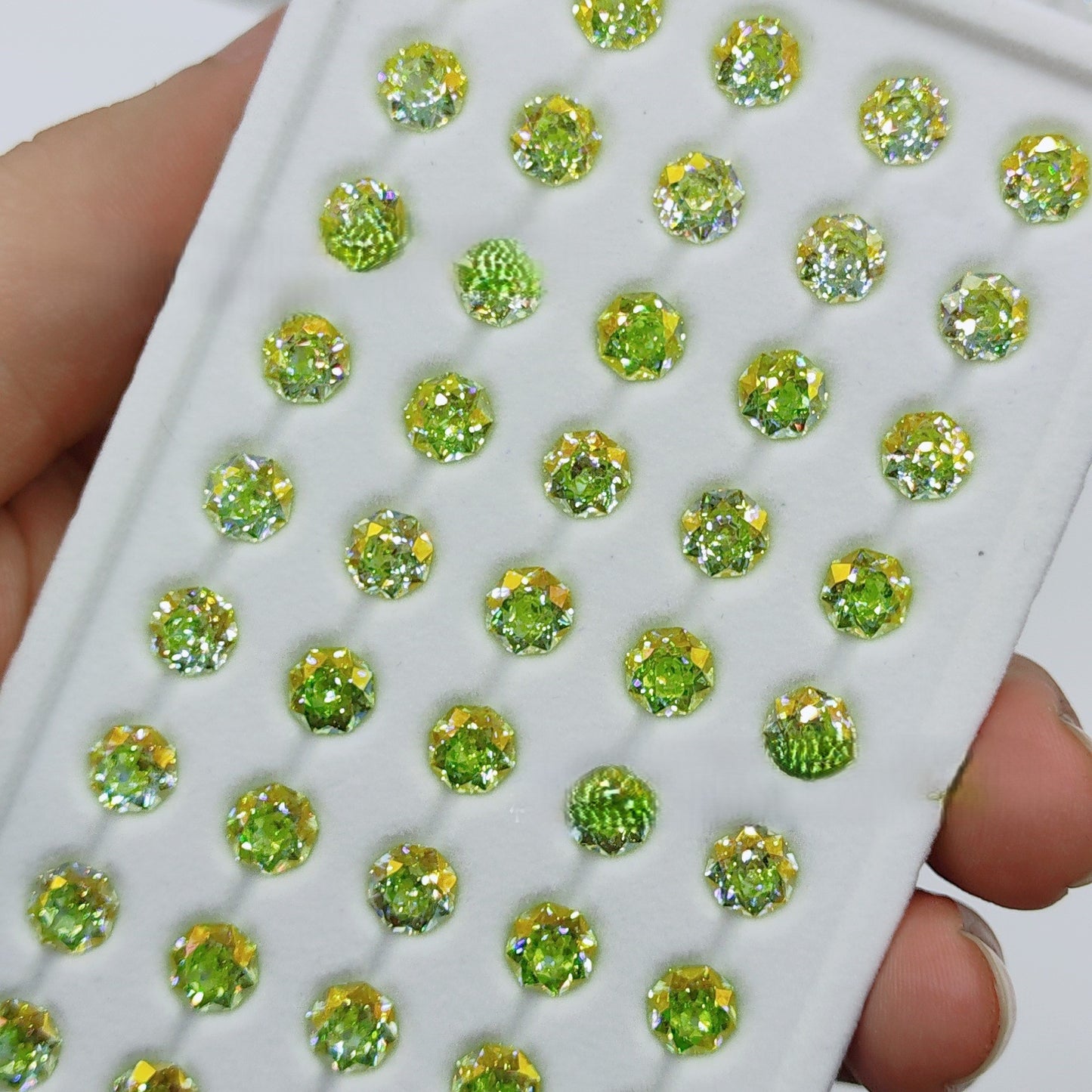 5A Octagonal Iridescent-Coated Bouquet Cut Loose CZ Stone - 2pcs