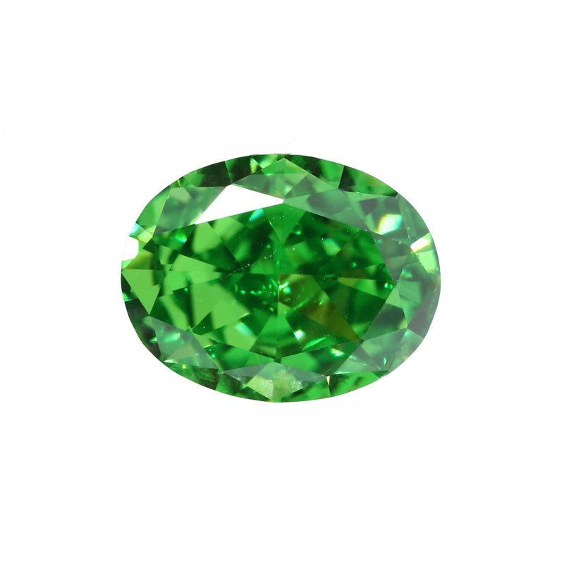 5A 4-16mm Oval Ice Flower Cut Loose CZ Stone - 1pcs