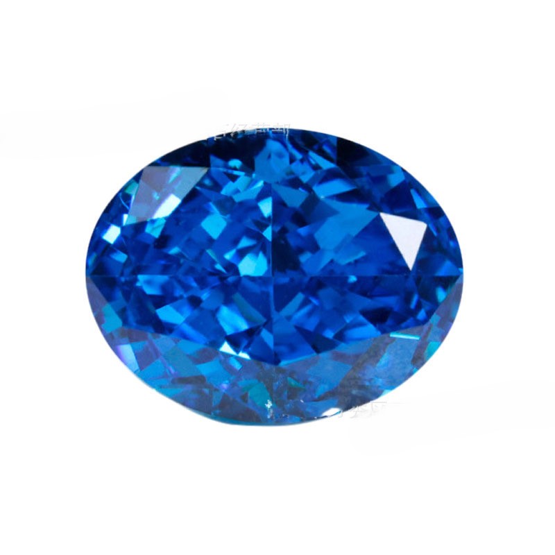 5A 4-16mm Oval Ice Flower Cut Loose CZ Stone - 1pcs