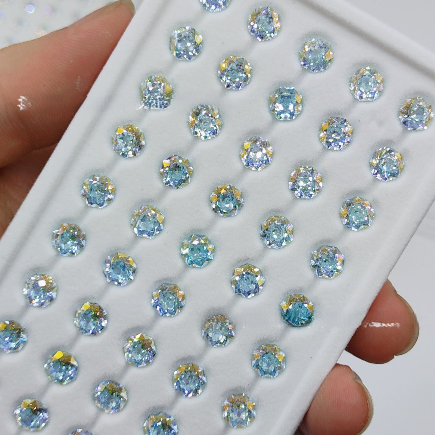 5A Octagonal Iridescent-Coated Bouquet Cut Loose CZ Stone - 2pcs