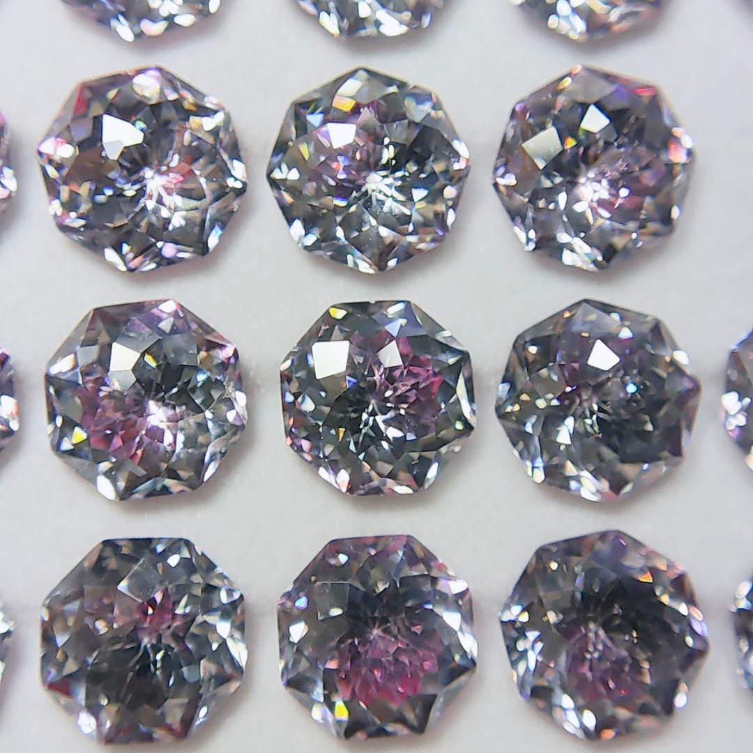 5A 4-8mm Round Bouquet Cut Loose CZ Stone - 2pcs