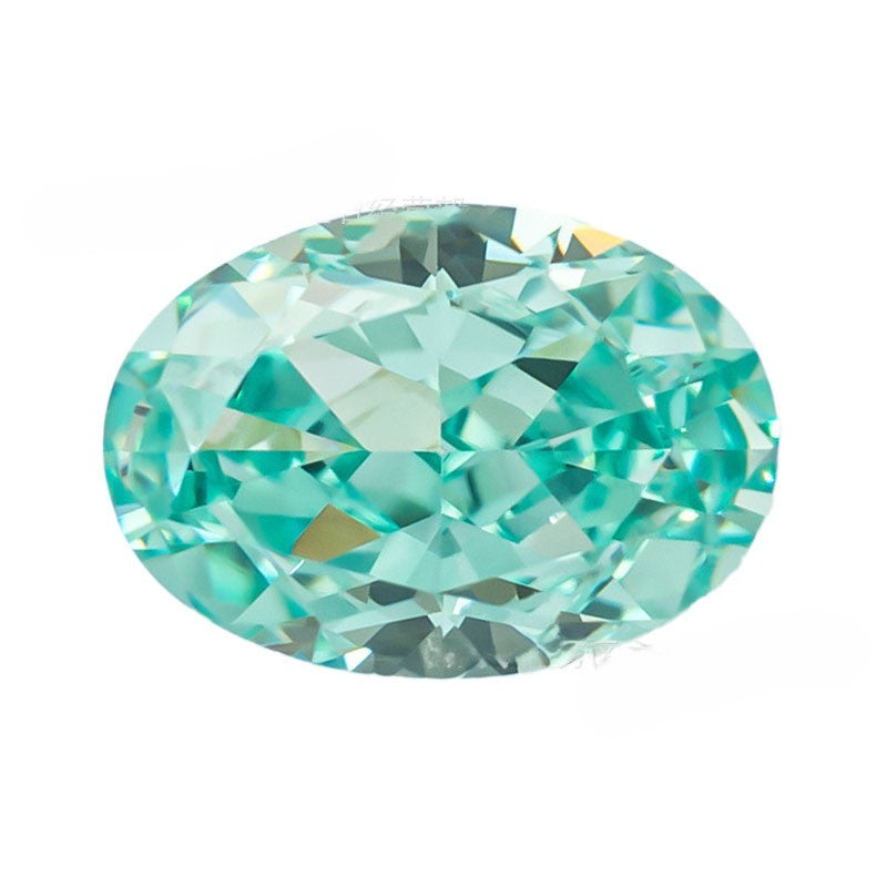 5A 4-16mm Oval Ice Flower Cut Loose CZ Stone - 1pcs