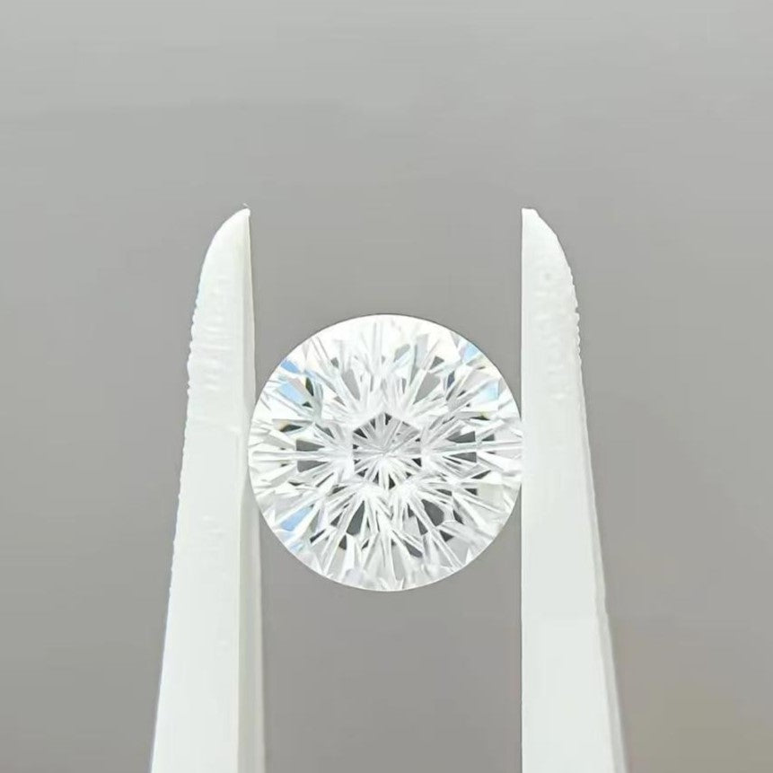 5A 4mm Round Flame Cut Loose CZ Stone - 2pcs