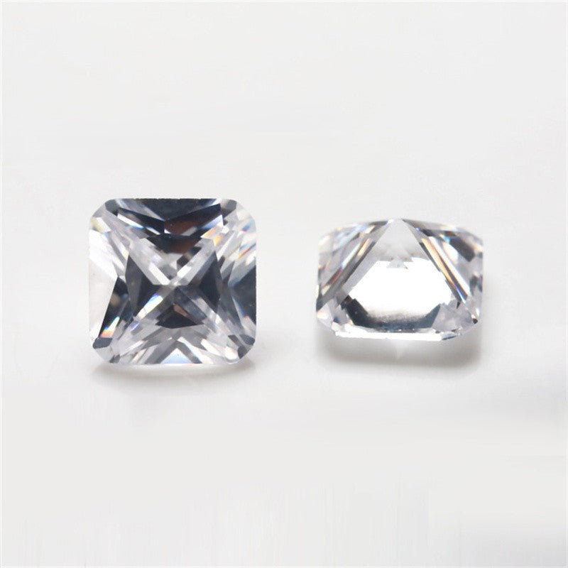 5A 3-20mm Square & Cushion Cut Loose CZ Stone - Bulk