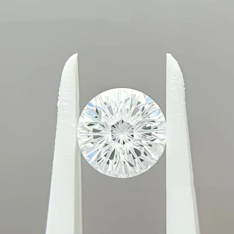 5A 5-10mm Round Firework Cut Loose CZ Stone - 2pcs