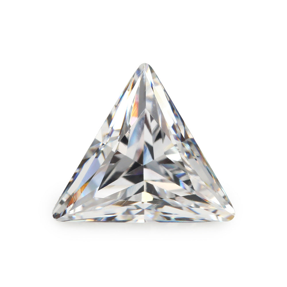 5A 3-20mm Delta Point Cut Loose CZ Stone - Bulk