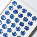 5A 6-8mm Round Coated Sandwich Rose Cut Loose CZ Stone - 2pcs