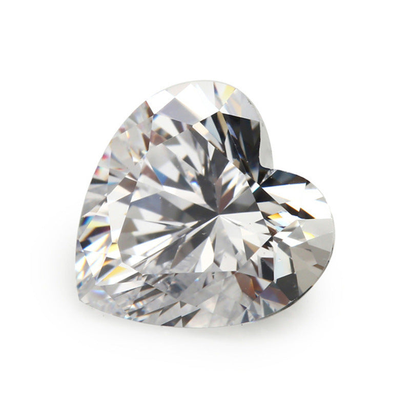 5A 3-20mm Heart Point Cut Loose CZ Stone - Bulk