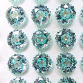 5A 6mm Round Ferris Wheel & Star Cut Loose CZ Stone with a Sweet Heart - 2pcs