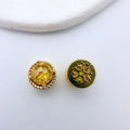 (2pcs)10*8mm Firework Square Zircon Spacer
