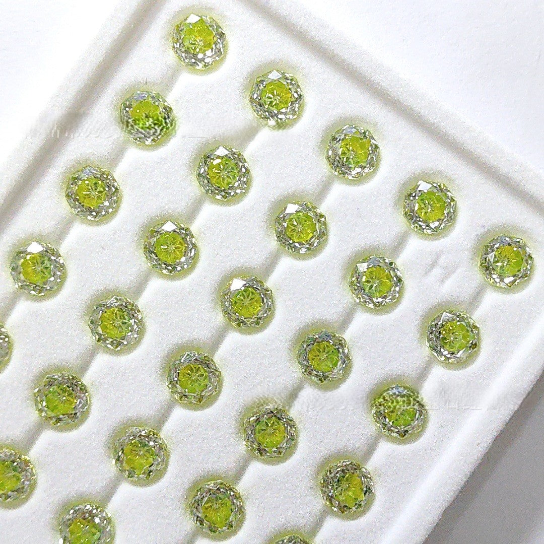 5A Octagonal Rose Cut Sandwich Loose CZ Stone - 2pcs