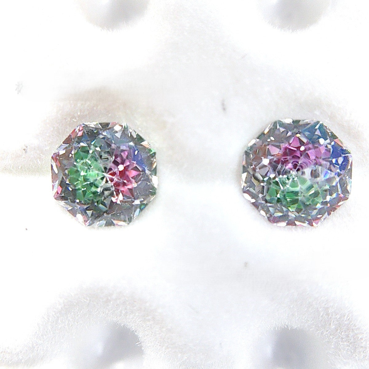5A Octagonal Iridescent-Coated Bouquet Cut Loose CZ Stone - 2pcs