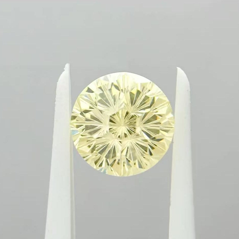 5A 5-10mm Round Firework Cut Loose CZ Stone - 2pcs