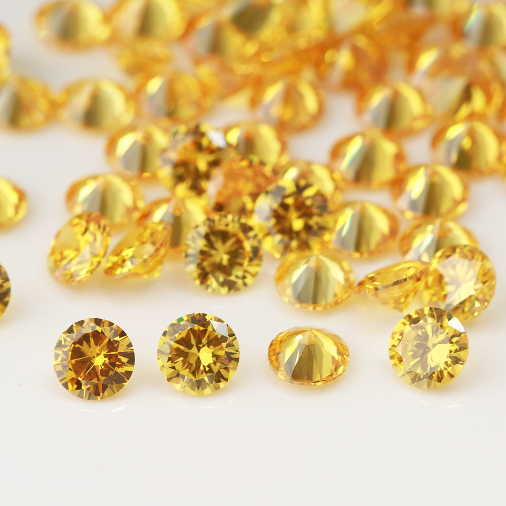 5A 0.8-2.7mm Round Point Cut Loose CZ Stone - 1000pcs
