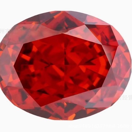 5A 4-16mm Oval Ice Flower Cut Loose CZ Stone - 1pcs