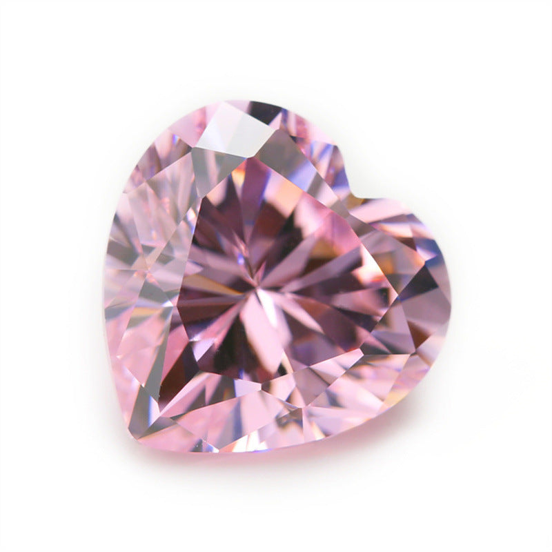 5A 3-20mm Heart Point Cut Loose CZ Stone - Bulk