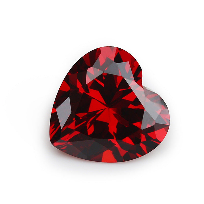 5A 3-20mm Heart Point Cut Loose CZ Stone - Bulk