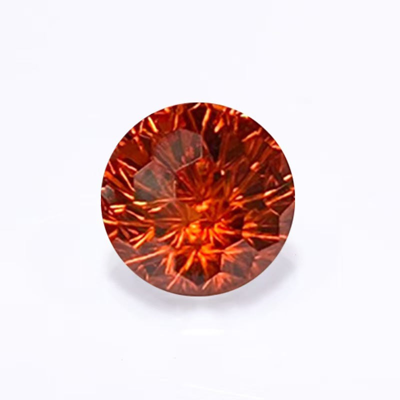 5A 5-10mm Round Firework Cut Loose CZ Stone - 2pcs