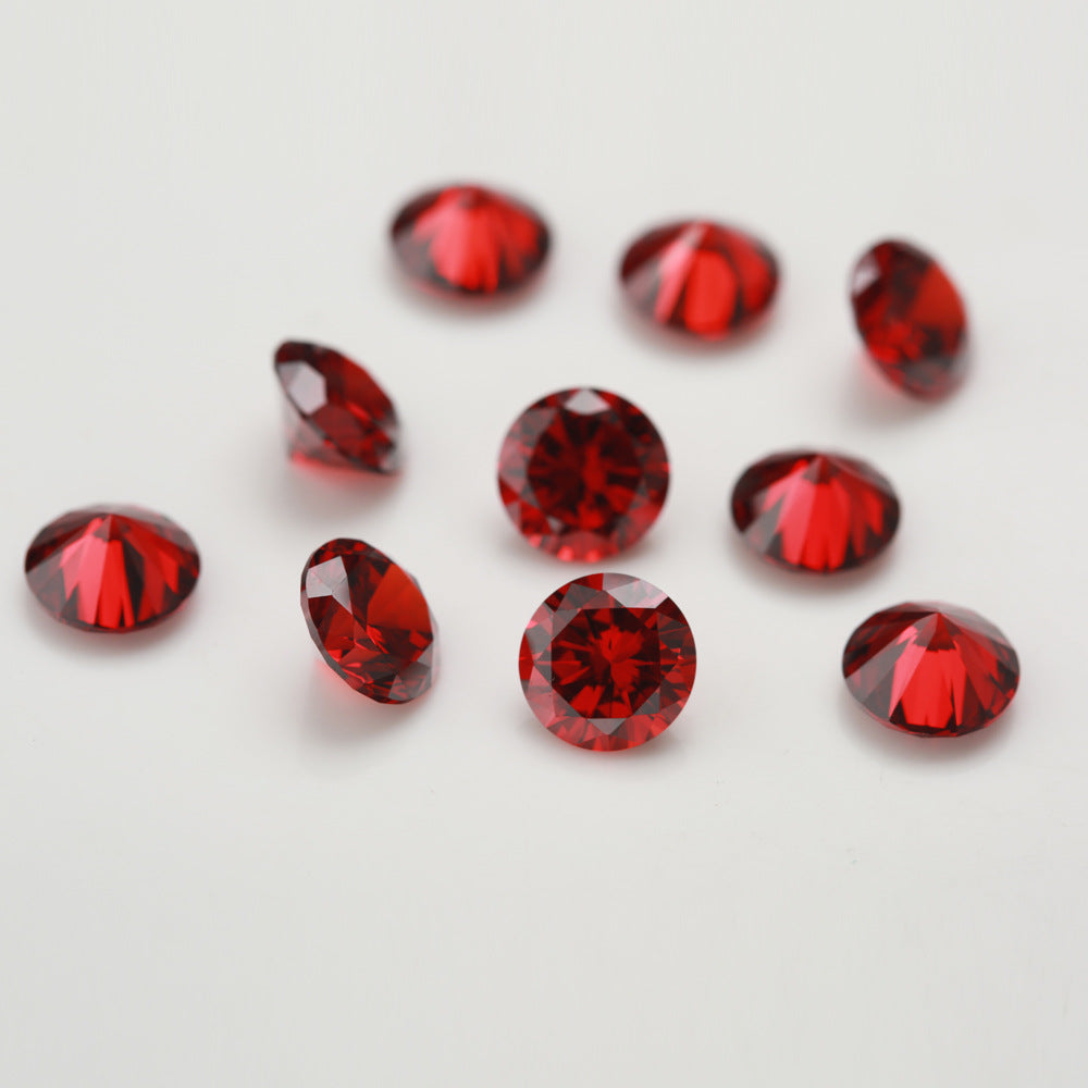 5A 0.8-2.7mm Round Point Cut Loose CZ Stone - 1000pcs