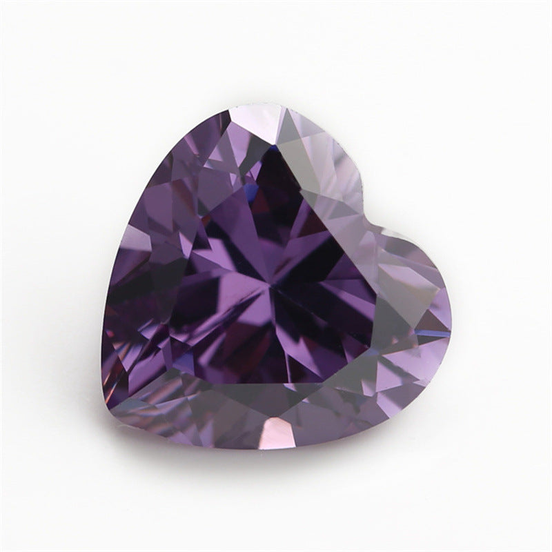 5A 3-20mm Heart Point Cut Loose CZ Stone - Bulk