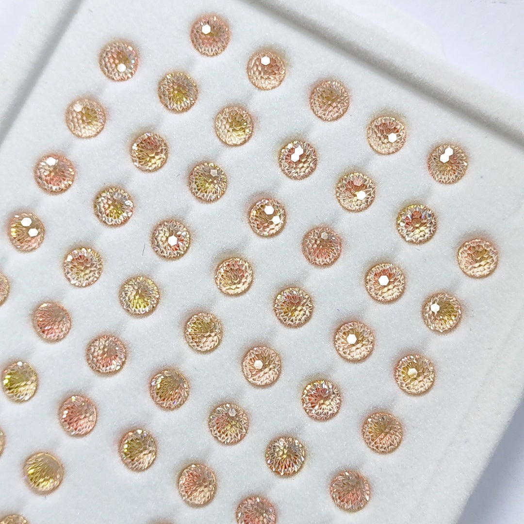 5A 4mm Round Flame Cut Loose CZ Stone - 2pcs