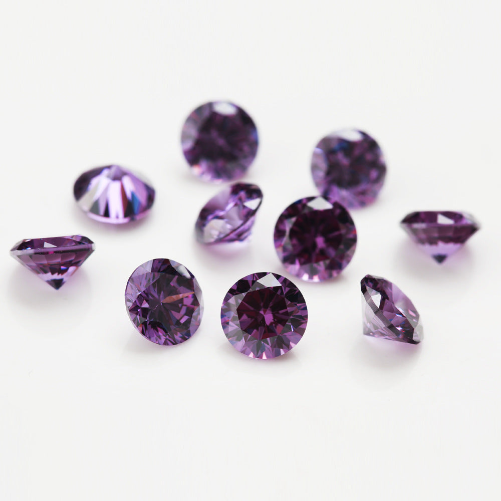 5A 0.8-2.7mm Round Point Cut Loose CZ Stone - 1000pcs