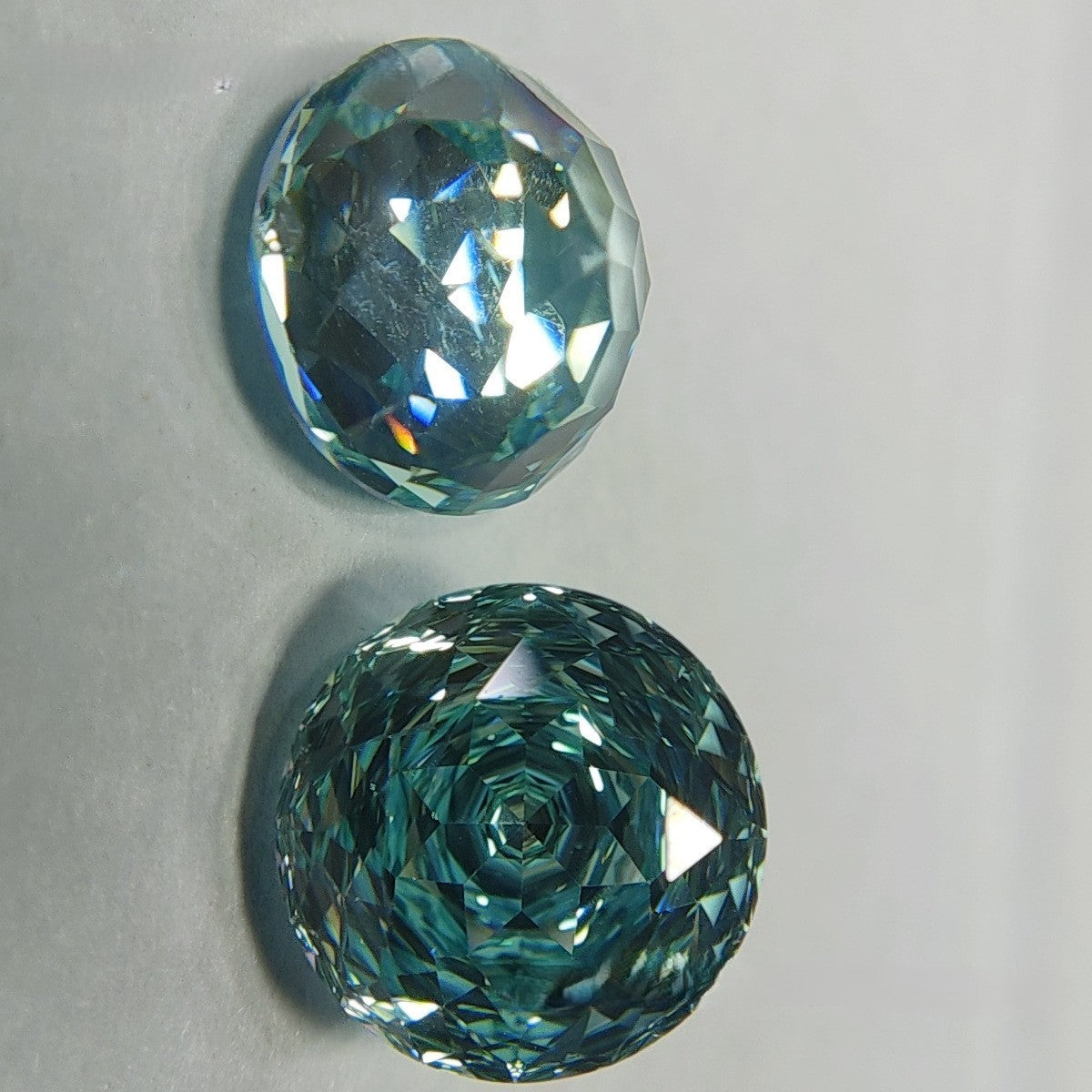 5A 4-8mm Round Rose Cut Loose CZ Stone - 2pcs