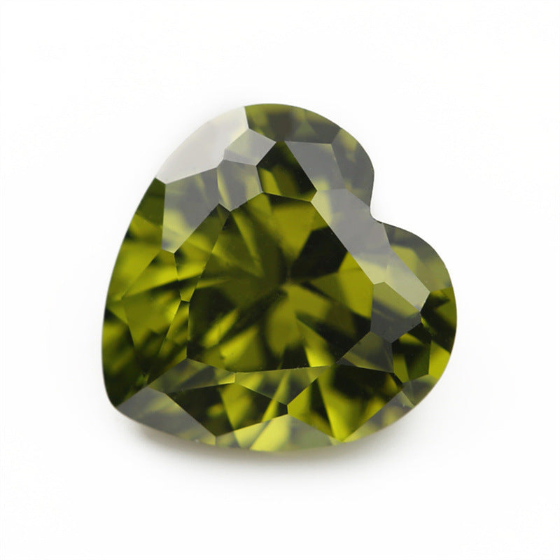 5A 3-20mm Heart Point Cut Loose CZ Stone - Bulk