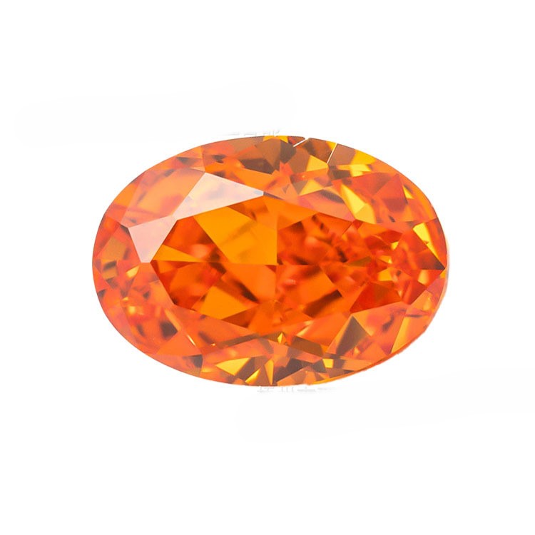 5A 4-16mm Oval Ice Flower Cut Loose CZ Stone - 1pcs