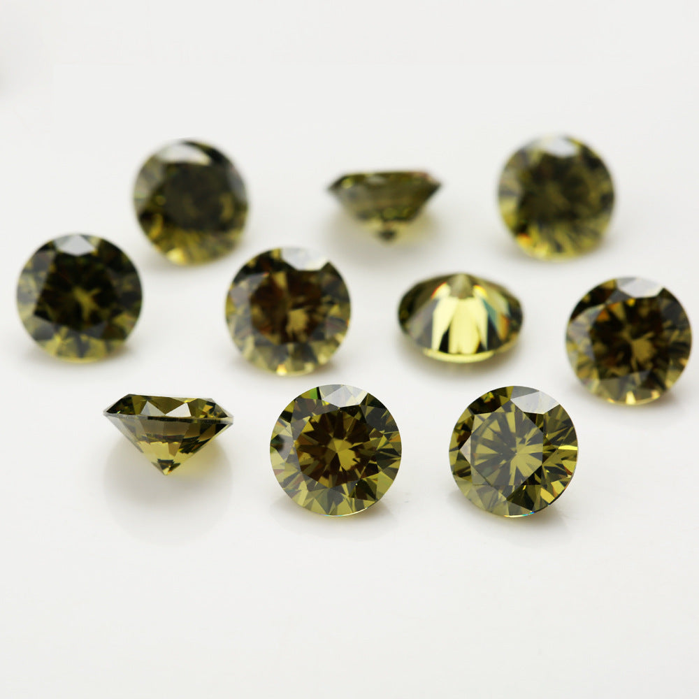 5A 0.8-2.7mm Round Point Cut Loose CZ Stone - 1000pcs