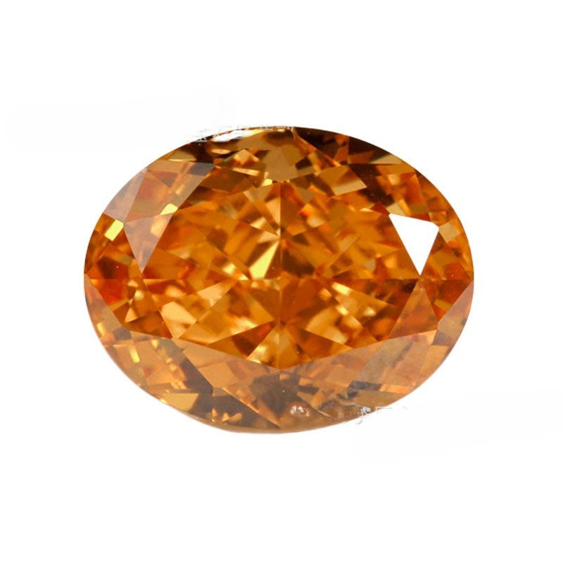 5A 4-16mm Oval Ice Flower Cut Loose CZ Stone - 1pcs