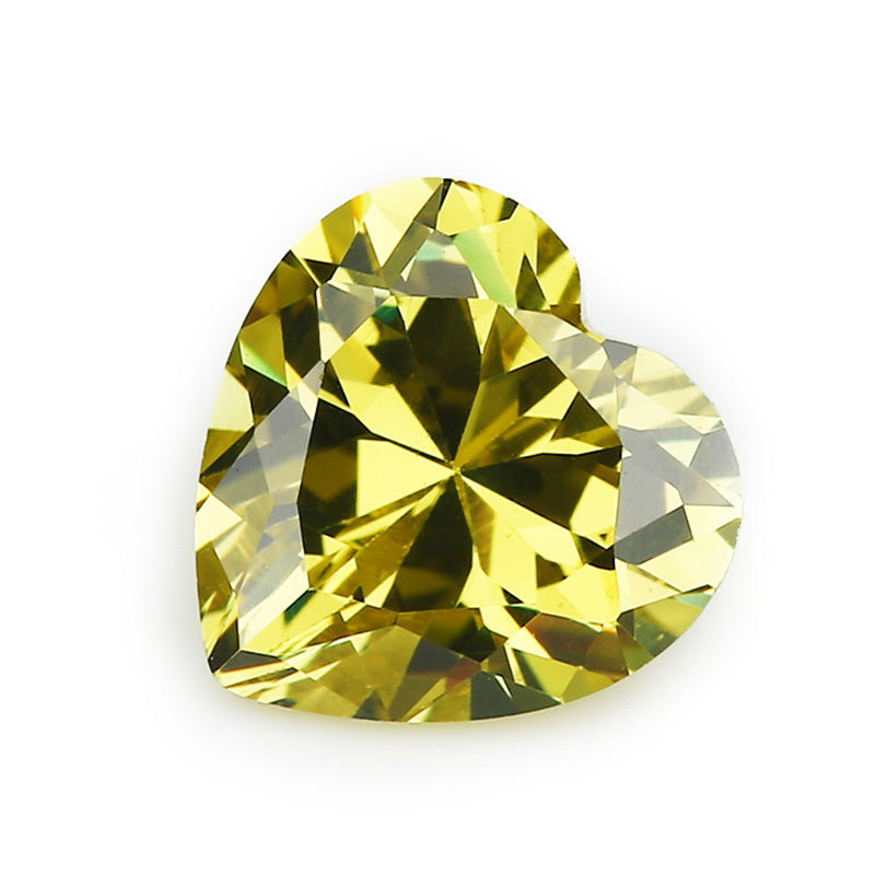5A 3-20mm Heart Point Cut Loose CZ Stone - Bulk