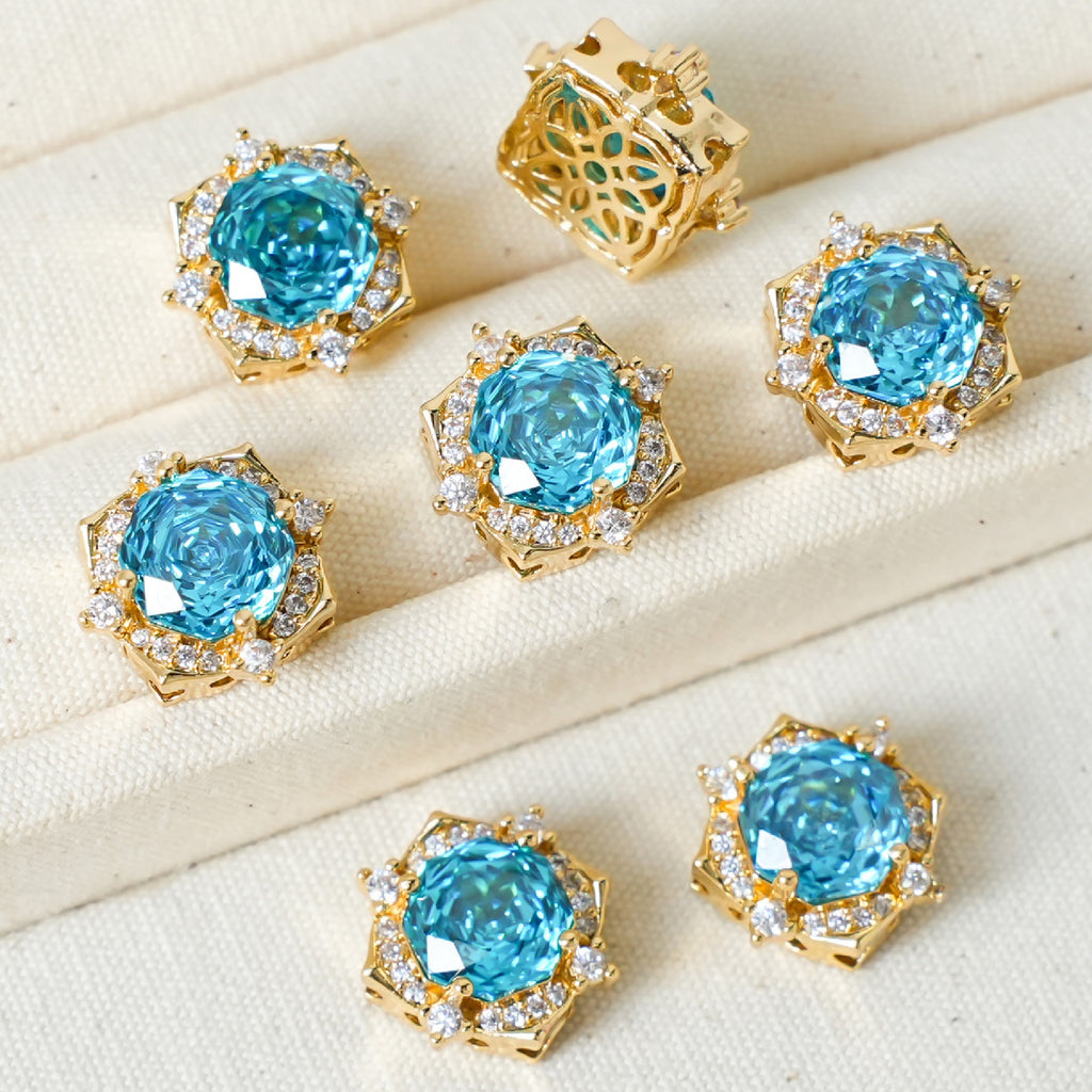 Rose Cut Square Zircon Spacer