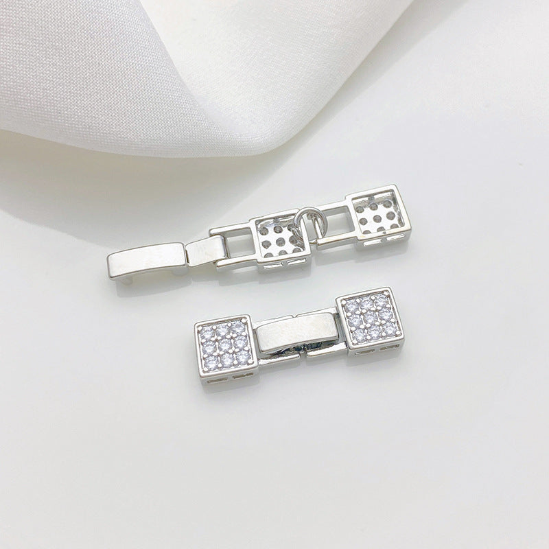 Floral Zircon Closure Connector