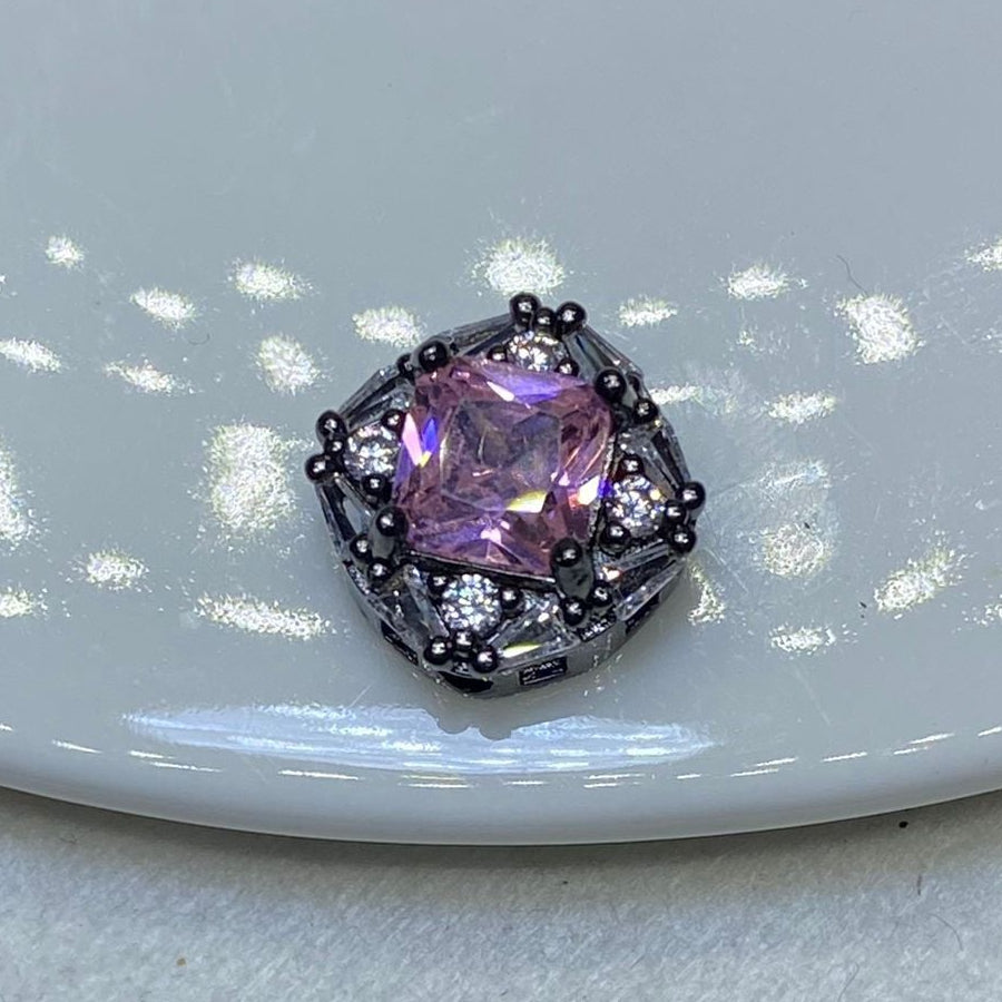 12cm Square Rhinestone Zircon Spacer
