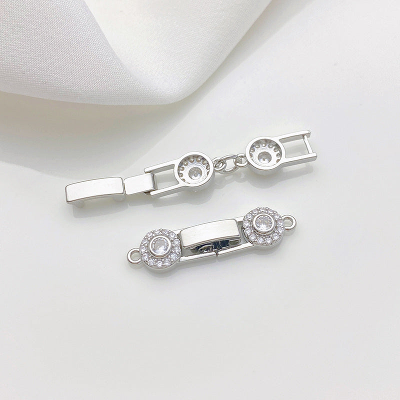 Floral Zircon Closure Connector