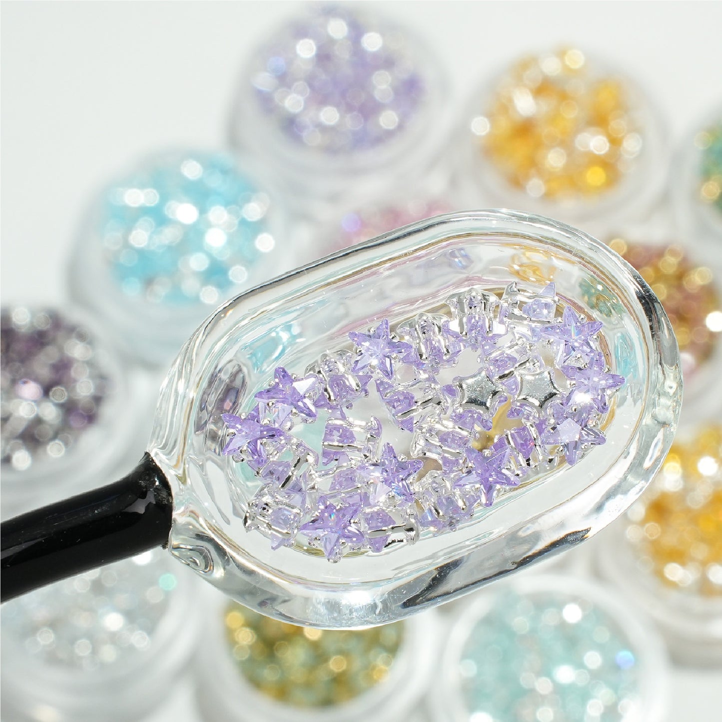 4mm Star Zircon Beads