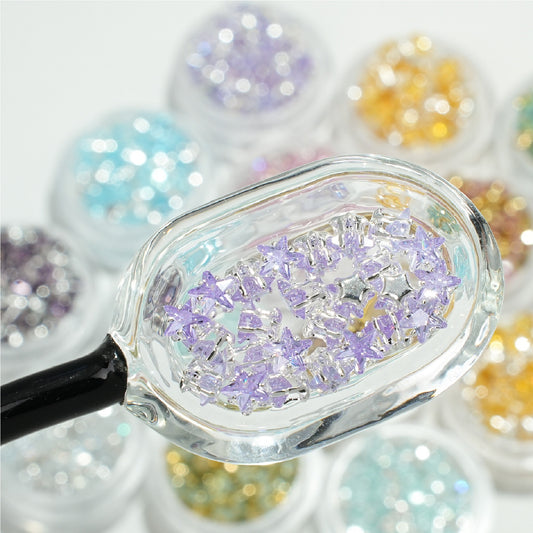 6mm Star Zircon Beads